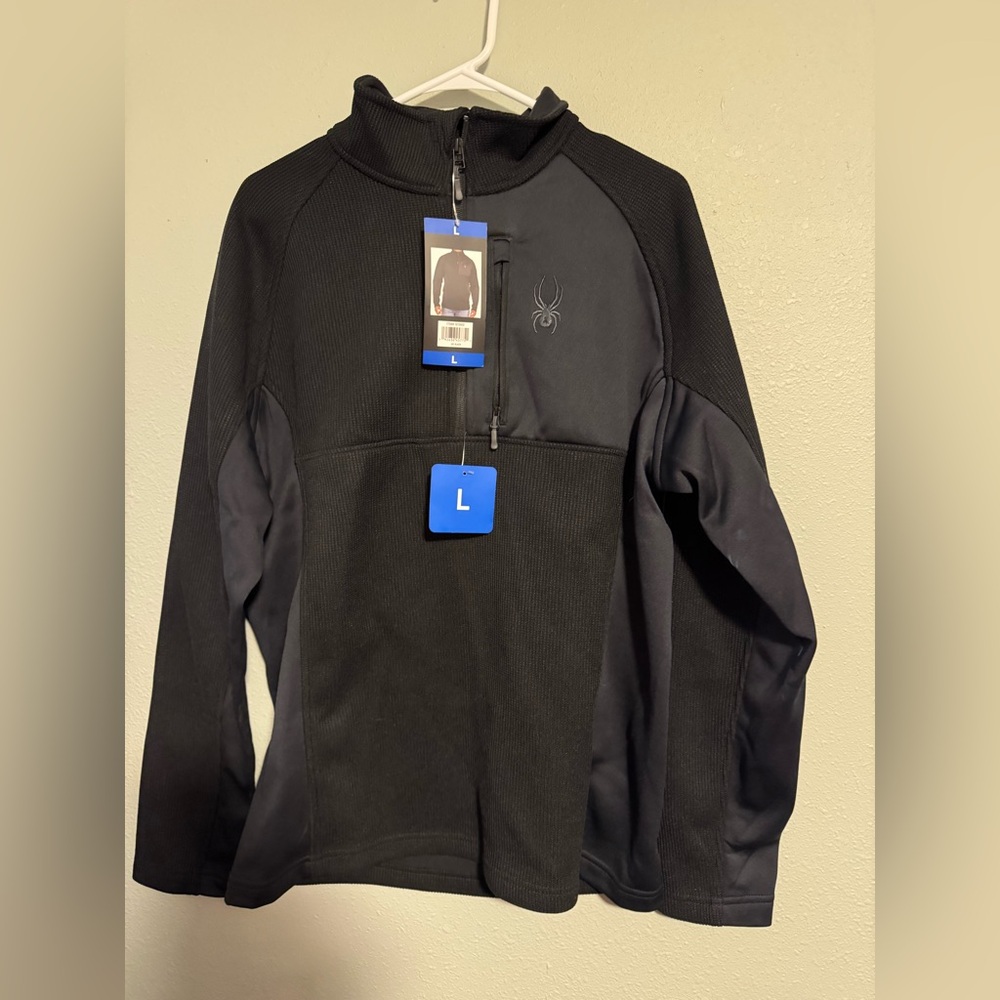 Spyder Black Fleece Jacket